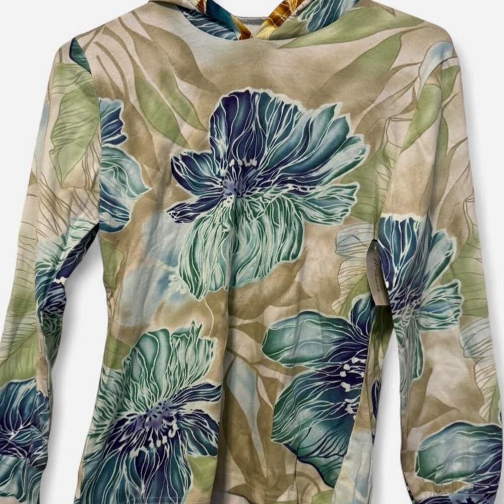 Mossimo floral hooded long sleeve